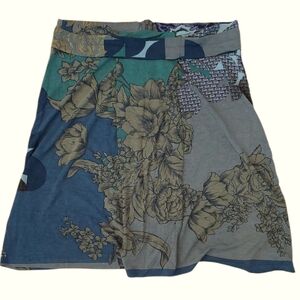 ETRO Floral Paisley Jersey Knit Skirt Sz 44 (US 8)